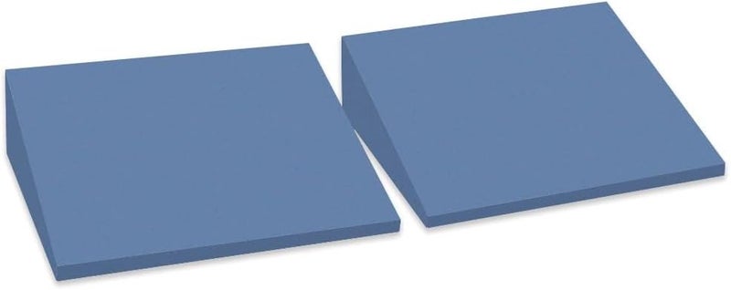 StrongTek XL Foam Yoga Wedge Blocks, Black, Set of 2, 16.5° Incline, 13" × 12.75" × 3.75", for Yoga, Stretching, Squats & Physical Therapy - Image 1